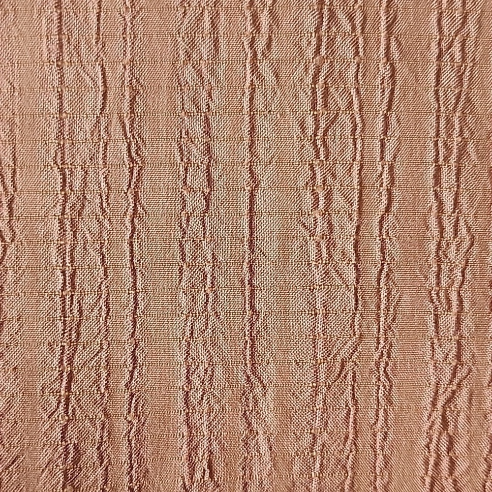 Cato peachy brown textured swing blouse with longer sleeves and button b… - Picture 7 of 14